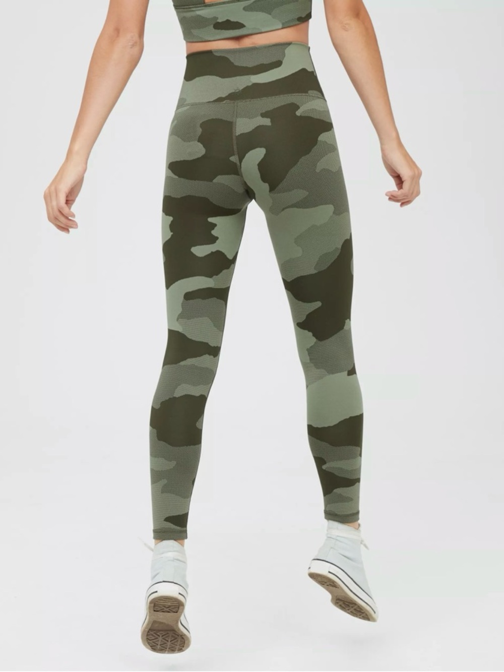 OFFLINE by Aerie Camo High Waisted Legging Olive Fun Green Camo - Picture 2 of 11